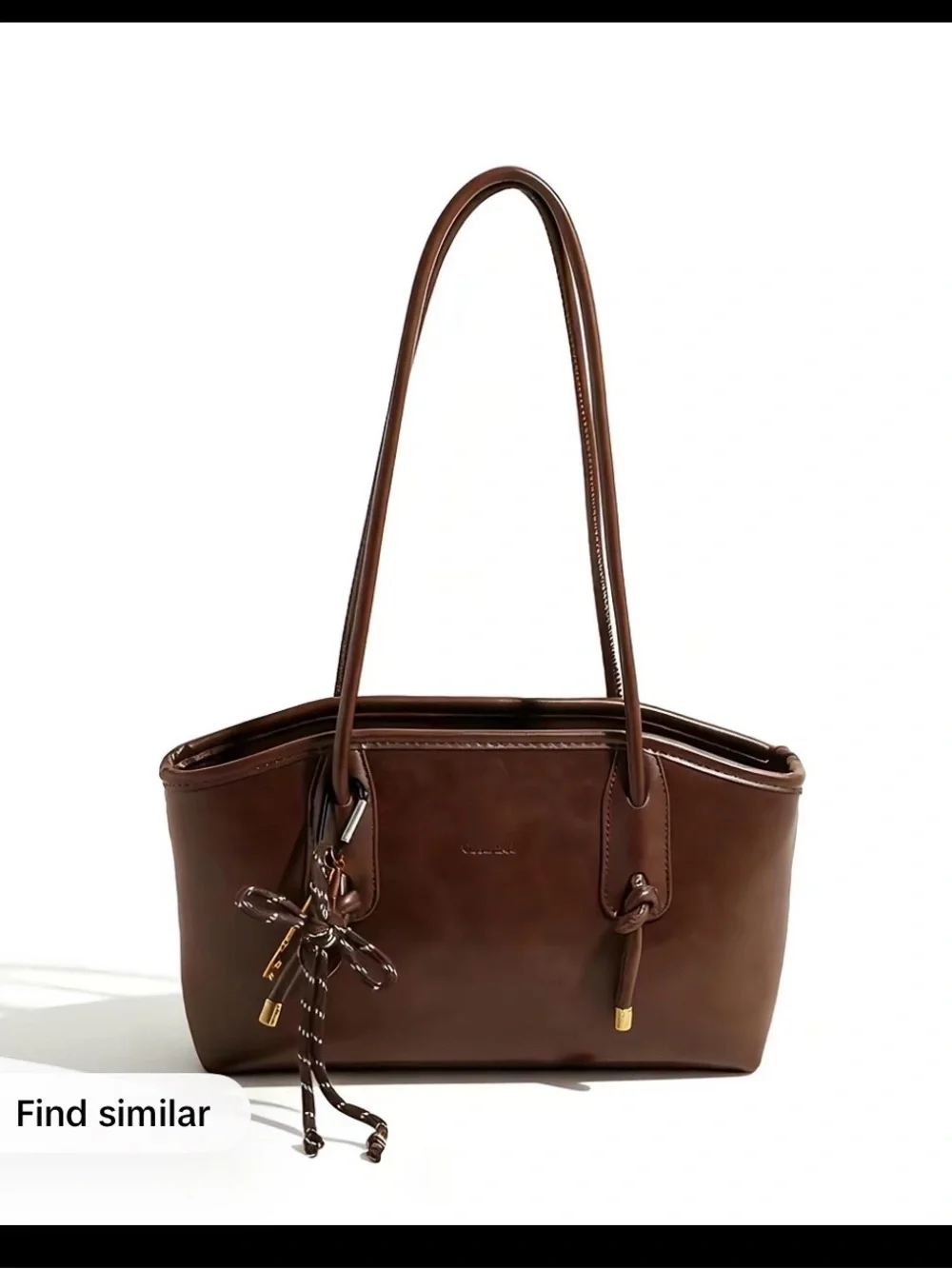 WA Women Brown Leather Tote Bag - Picture 2 of 2